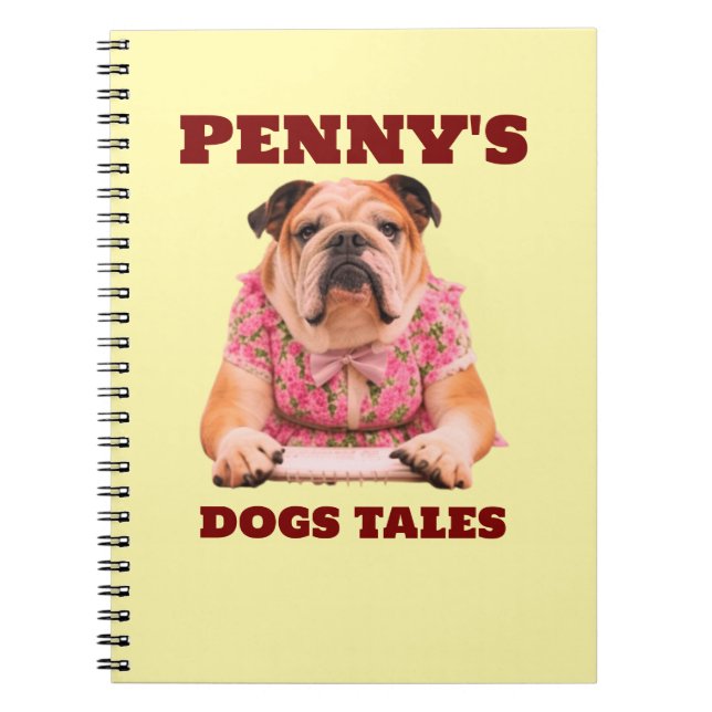 PENNY'S HUND TALES ANTECKNINGSBOK (Framsidan)