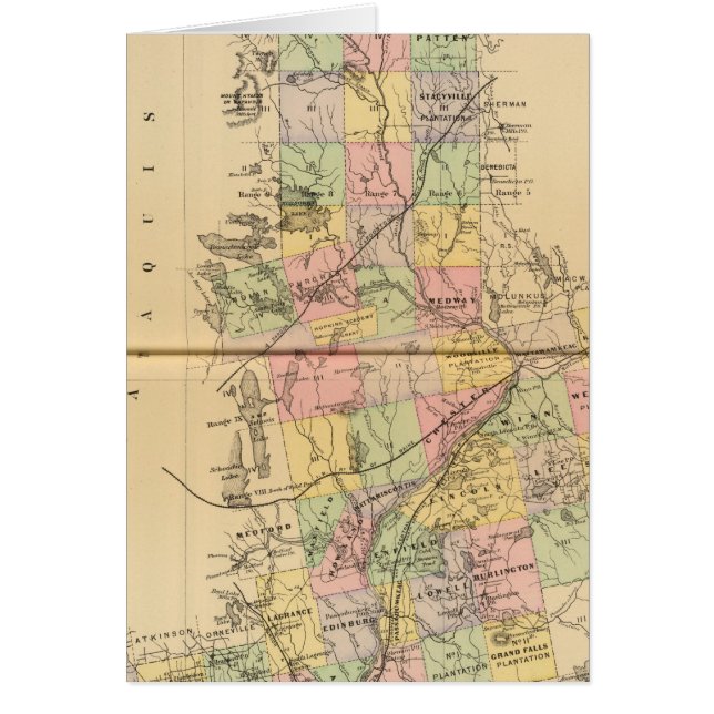 Penobscot Co., Maine Hälsningskort (Framsidan)