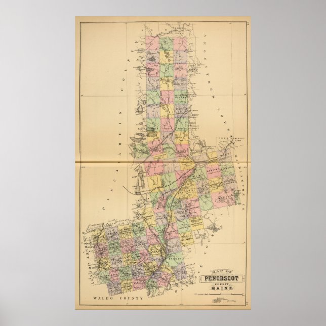 Penobscot Co, Maine Poster (Framsidan)
