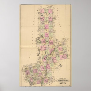 Penobscot County Maine Poster