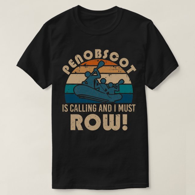 Penobscot River Raking Classic TShirt T Shirt (Design framsida)