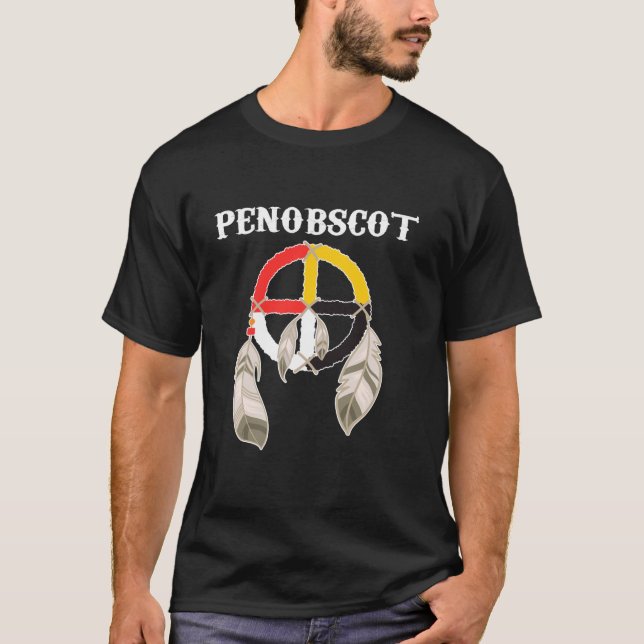 Penobscot Tribe Penawapskewi Native American Medic T Shirt (Framsida)