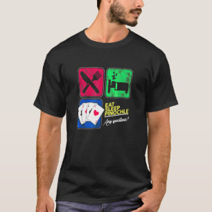 Penochle Spelare Dice C. T Shirt