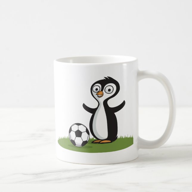 Penquin fotboll kaffemugg (Höger)