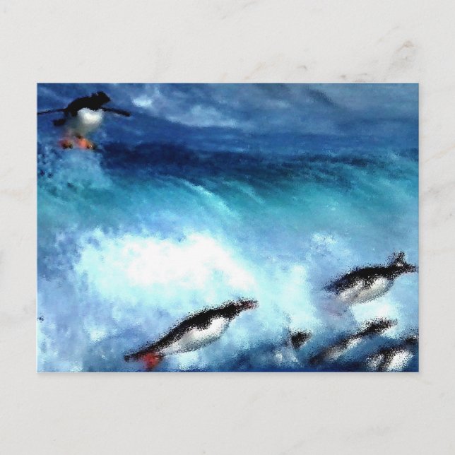 Penquin lek vykort (Framsida)