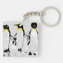 Penquins från dubbla Nyckelring
