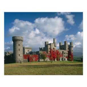 Penrhyn slott, Gwynedd, Wales Fototryck
