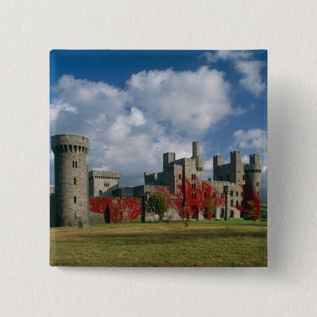 Penrhyn slott, Gwynedd, Wales Knapp (Framsida)