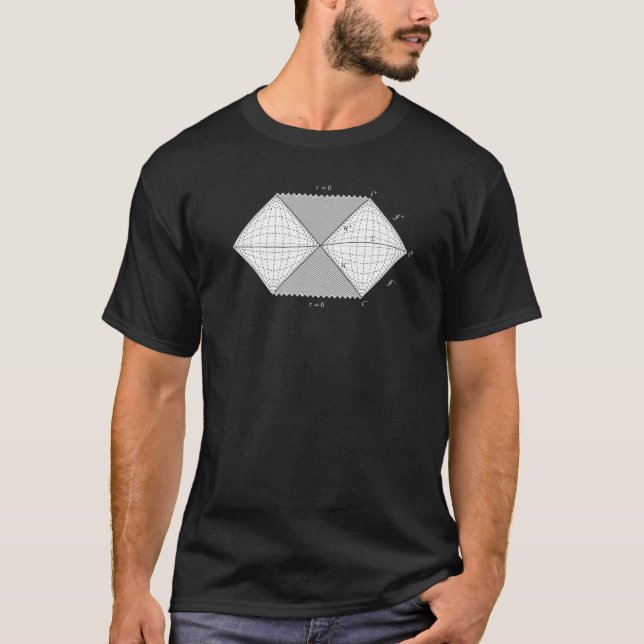 Penrosdiagram coola fysikdiagram för fysiker t shirt (Framsida)