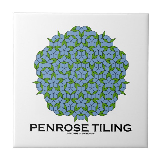 Penrose belägga med tegel (Fem-Vecket symmetrin) Kakelplatta (Framsidan)