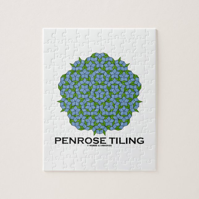 Penrose belägga med tegel (Fem-Vecket symmetrin) Pussel (Vertikal)