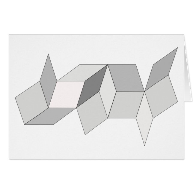 Penrose belägger med tegel hälsningskort (Framsidan Horizontal)