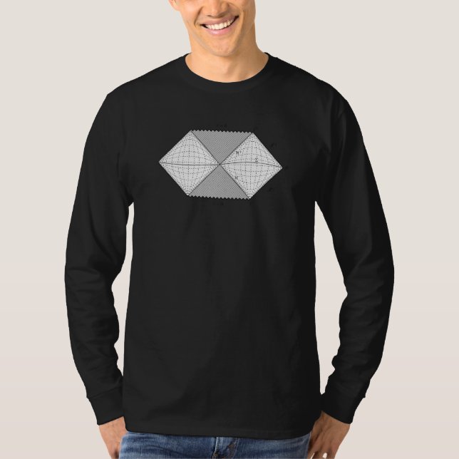 Penrose diagram cool physics diagram for physicist t shirt (Framsida)