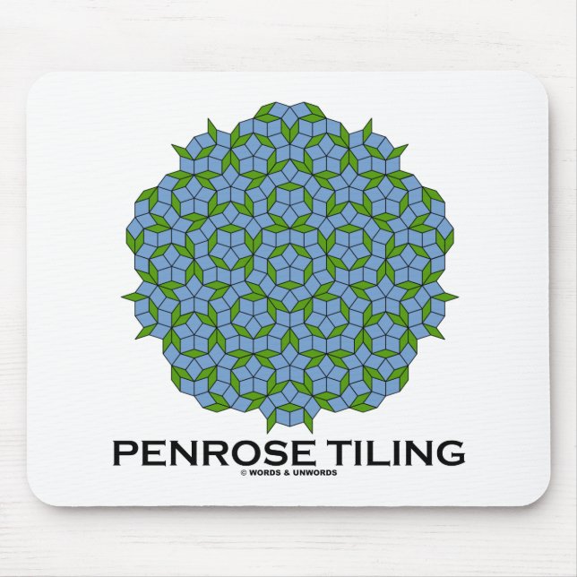 Penrose Tiling (femfaldig symmetri) Musmatta (Framsidan)