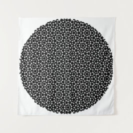 Penrose Tiling Mönster White Black Mg0,5-teatern