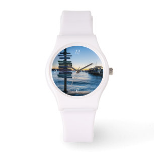 Pensacola Bay-skylt - nedtonad av Dock Watch Armbandsur