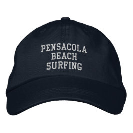 Pensacola Beach Embroized Baseball Hat Broderad Keps