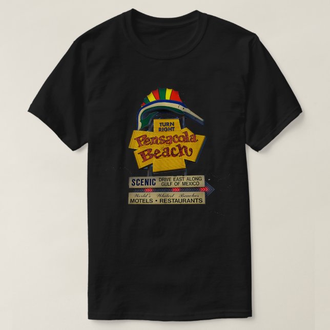 Pensacola Beach Emerald Coast Gulf Coast Florida  T Shirt (Design framsida)