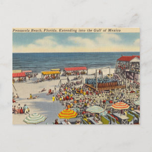 Pensacola Beach, Florida, Bukt i Mexiko Vykort