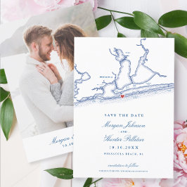 Pensacola Beach Florida Elegant bröllop Spara Datumet