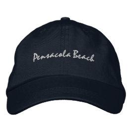 Pensacola Beach Florida Embroized Baseball Hat Broderad Keps