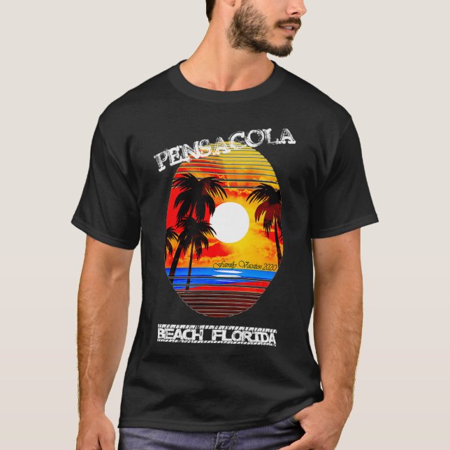 Pensacola Beach Florida Family Vacation 2020 T Shirt (Framsida)