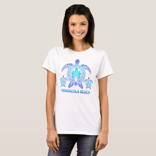 Pensacola Beach Florida Ocean Blue Turtle Souvenir T Shirt