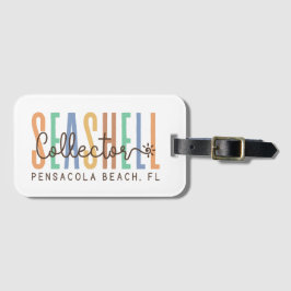 Pensacola Beach Florida (Seashell Collector) Bagagebricka