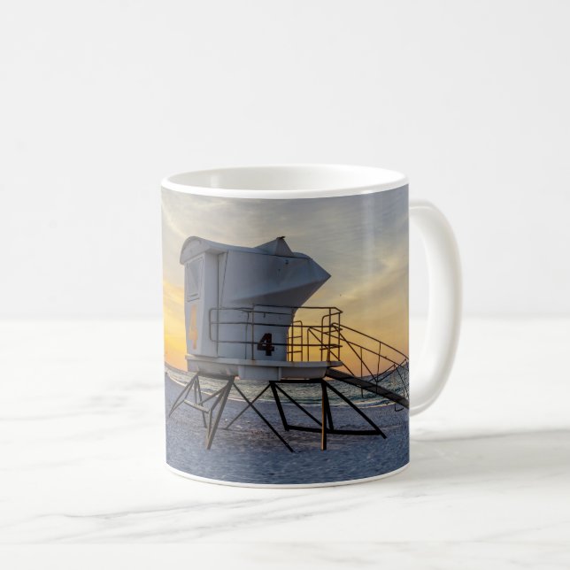 Pensacola Beach Lifeguard Station Sunrise Mugg (Framsida höger)