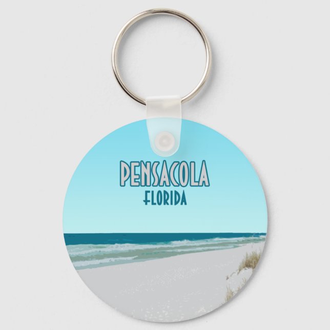Pensacola Beach Panhandle Florida Nyckelring (Framsida)