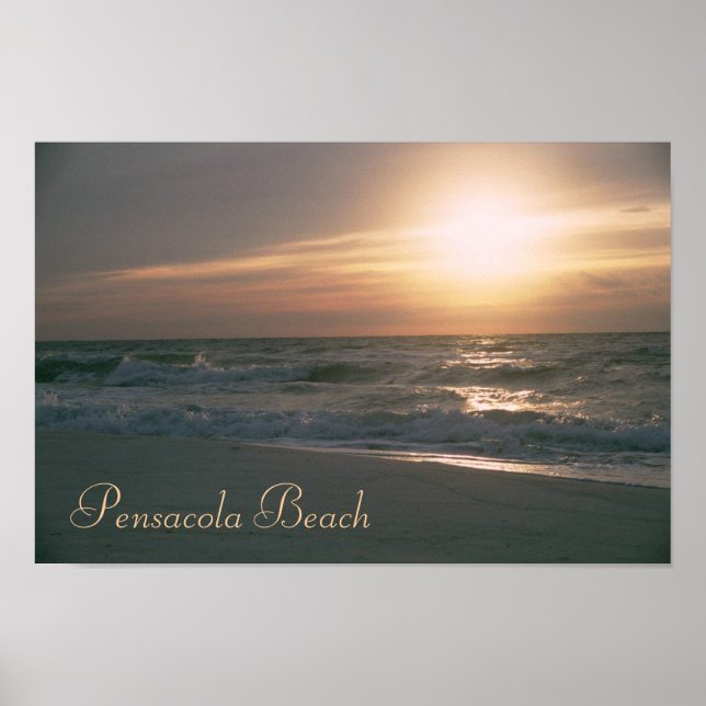 Pensacola Beach Sunrise Skriv ut Poster (Framsidan)