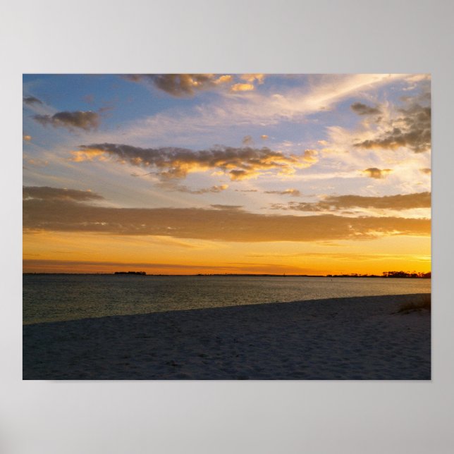 Pensacola Beach Sunset Poster (Framsidan)