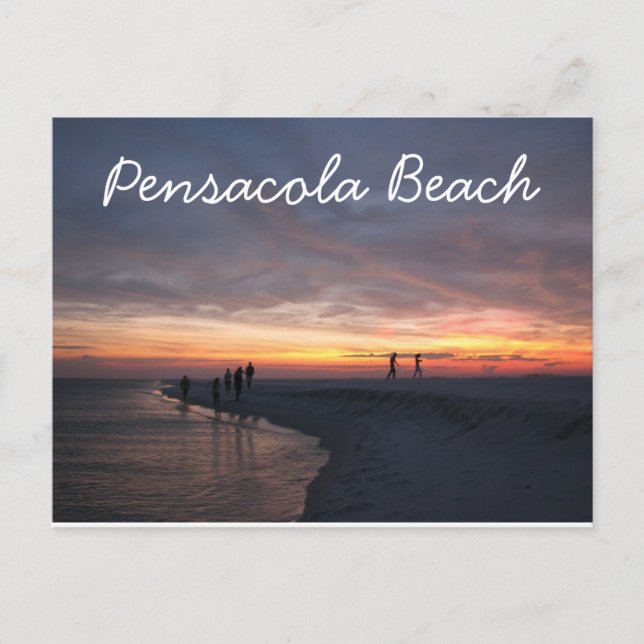 Pensacola Beach Sunset Vykort (Framsida)