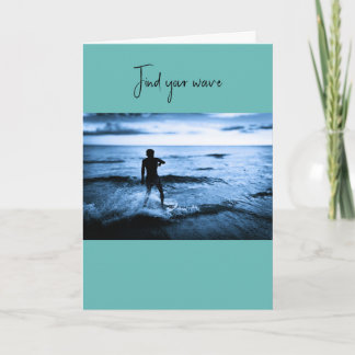 Pensacola Beach Surfer – Original fotografering Kort