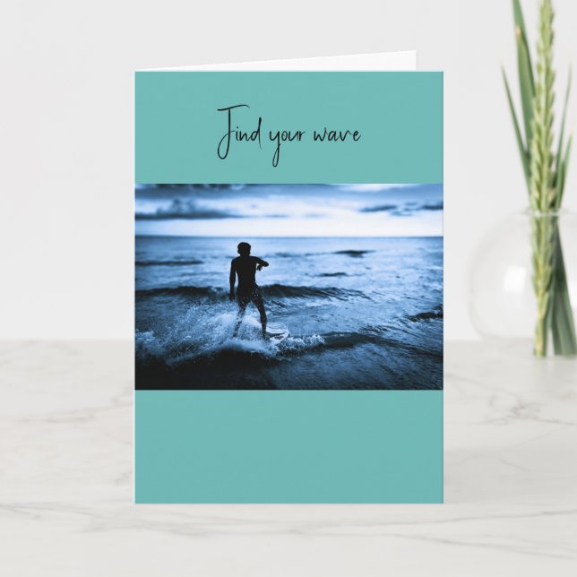 Pensacola Beach Surfer – Original fotografering  Kort (Framsida)