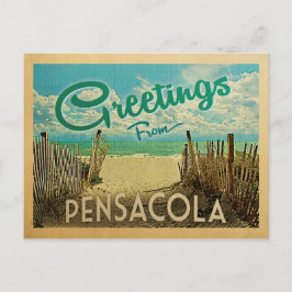 Pensacola Beach Vintage resor Vykort