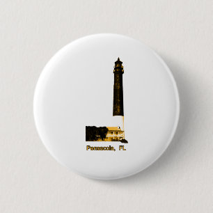 Pensacola FL Lighthouse Guld MUSEUM Zazzle Gif Knapp