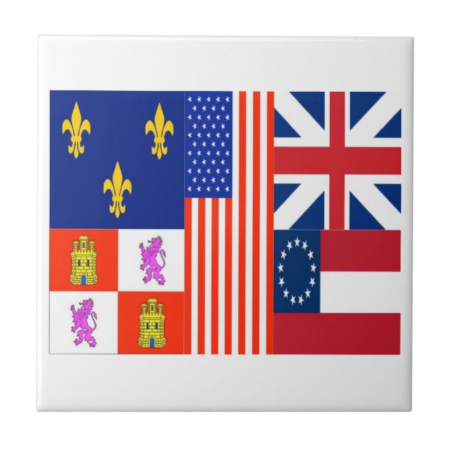 Pensacola Flagga Kakelplatta (Framsidan)