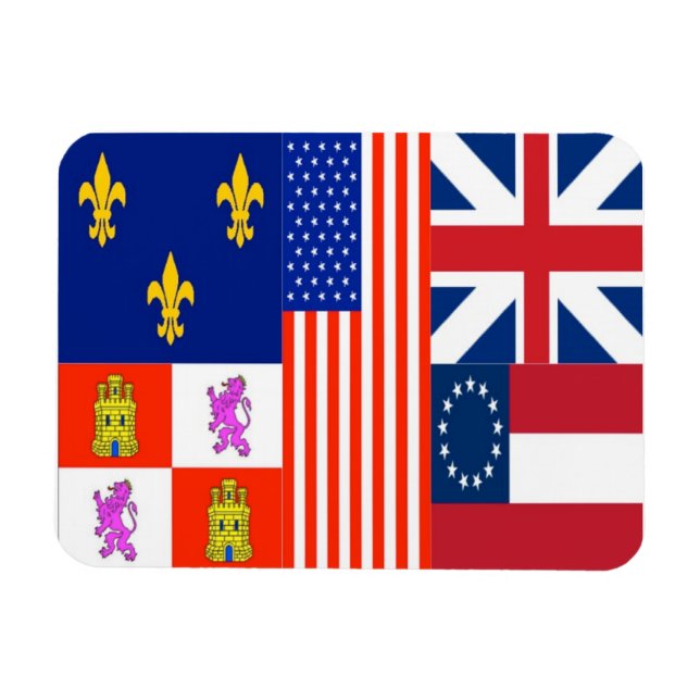 Pensacola Flagga Magnet (Horisontell)