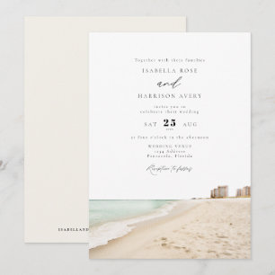 PENSACOLA FLORIDA Beach Destination Wedding Inbjudningar