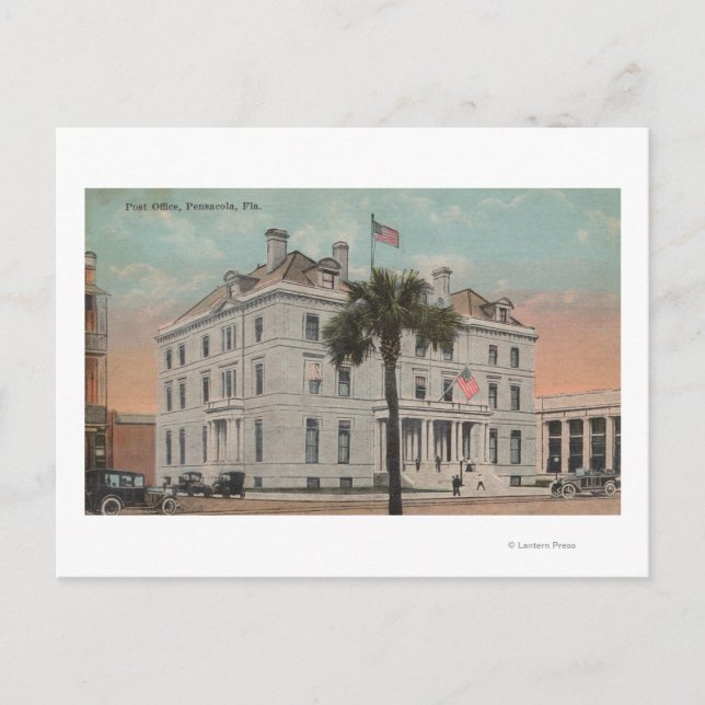 Pensacola, Florida - Exterior View of Post Vykort (Framsida)