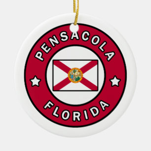 Pensacola Florida Julgransprydnad Keramik