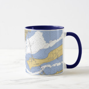Pensacola Florida kartlägger den nautiska hamnen Mugg