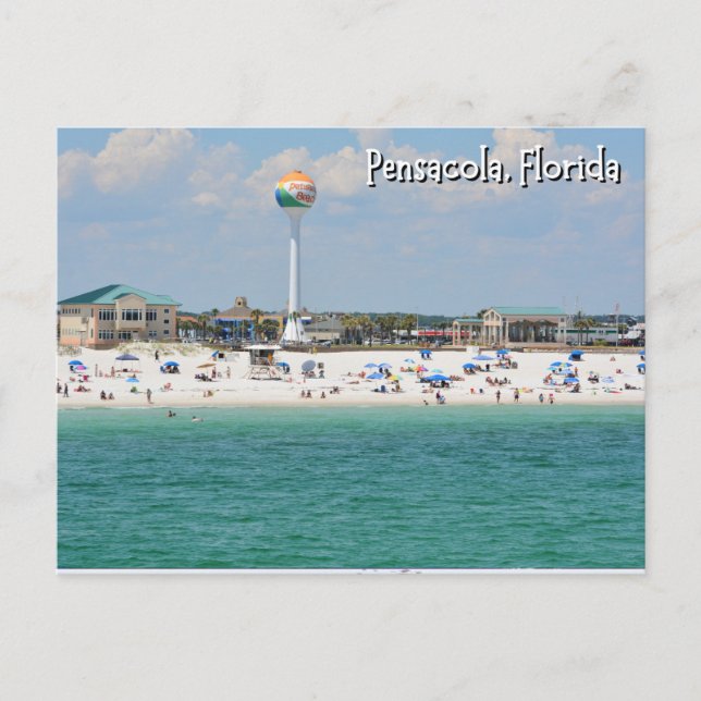 Pensacola Florida Postcard Vykort (Framsida)