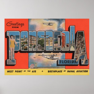 Pensacola Florida - stora brevplatser 2 Poster