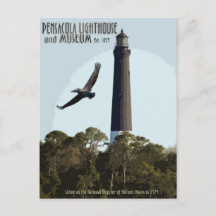 Pensacola fyr och museum vykort