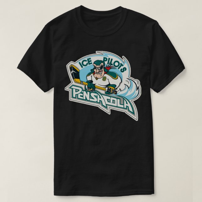 Pensacola Ice Pilots Retro Defunct Ice Hockey Esse T Shirt (Design framsida)
