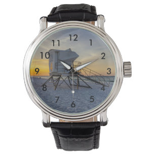 Pensacola Lifeguard Station Sunrise Wrist Watch Armbandsur