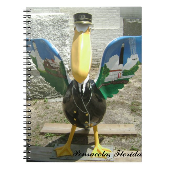 Pensacola pelikan anteckningsbok (Framsidan)