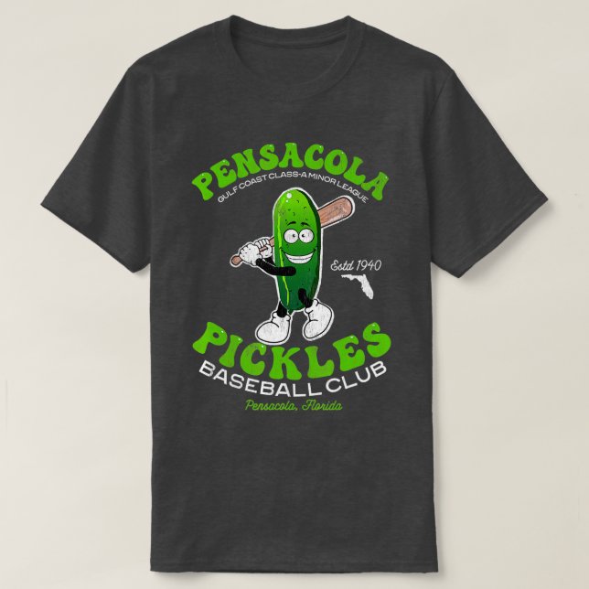 Pensacola Pickles Minor League Retro Baseball Team T Shirt (Design framsida)